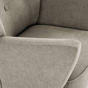 Fauteuil Bumberry met armleuningen Geweven stof Scara: Zilverkleurig