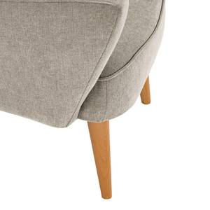 Fauteuil Bumberry met armleuningen Geweven stof Scara: Zilverkleurig