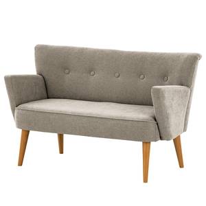 2-Sitzer Sofa Bumberry mit Armlehnen Webstoff Scara: Silber