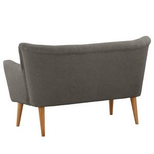 2-Sitzer Sofa Bumberry mit Armlehnen Bouclé Stoff Nola: Dunkelgrau