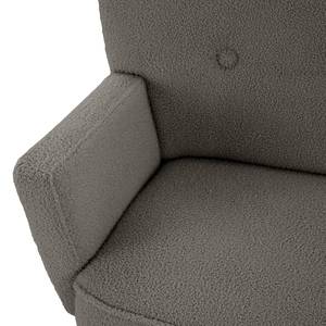 2-Sitzer Sofa Bumberry mit Armlehnen Bouclé Stoff Nola: Dunkelgrau