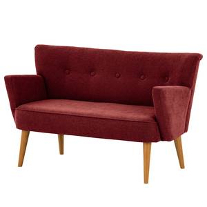 2-Sitzer Sofa Bumberry mit Armlehnen Webstoff Scara: Bordeaux