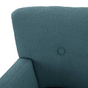 2-Sitzer Sofa Bumberry mit Armlehnen Bouclé Stoff Nola: Blau