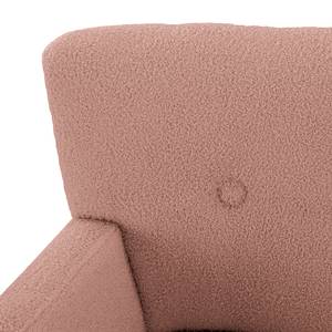 2-Sitzer Sofa Bumberry mit Armlehnen Bouclé Stoff Nola: Rosa