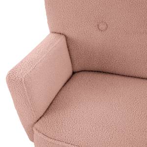 2-Sitzer Sofa Bumberry mit Armlehnen Bouclé Stoff Nola: Rosa