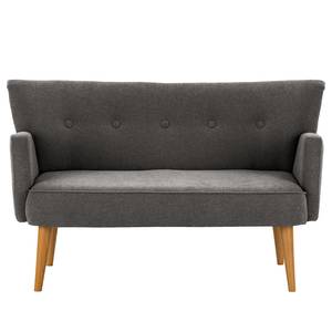 2-Sitzer Sofa Bumberry mit Armlehnen Webstoff Scara: Dunkelgrau