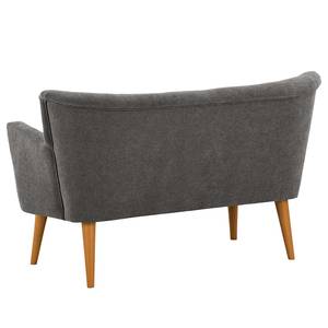 2-Sitzer Sofa Bumberry mit Armlehnen Webstoff Scara: Dunkelgrau