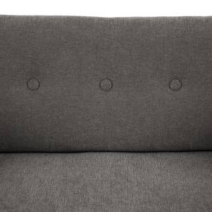 Canapé 2 places Bumberry avec accoudoirs Tissu Scara: Gris foncé