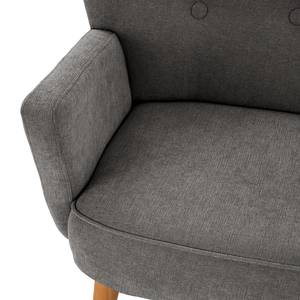 2-Sitzer Sofa Bumberry mit Armlehnen Webstoff Scara: Dunkelgrau