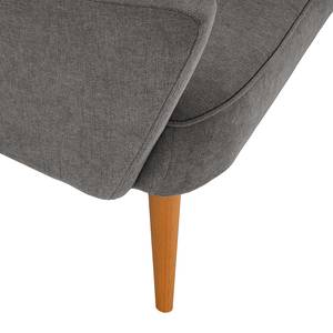 2-Sitzer Sofa Bumberry mit Armlehnen Webstoff Scara: Dunkelgrau