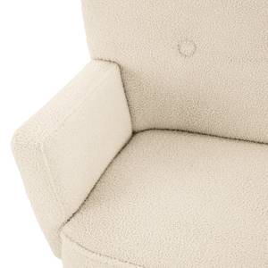 2-Sitzer Sofa Bumberry mit Armlehnen Bouclé Stoff Nola: Creme