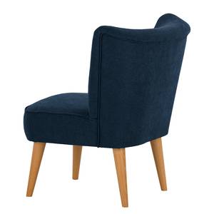 Fauteuil Bumberry Geweven stof Scara: Marineblauw