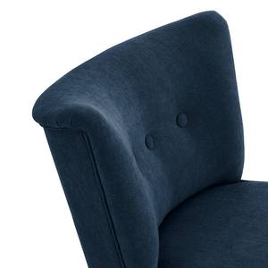 Fauteuil Bumberry Geweven stof Scara: Marineblauw