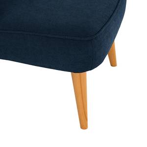 Fauteuil Bumberry Geweven stof Scara: Marineblauw