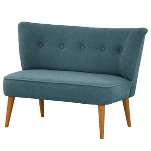 2-Sitzer Sofa Bumberry Bouclé Stoff Nola: Blau