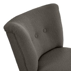 Fauteuil Bumberry Bouclé Stof Nola: Donkergrijs