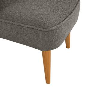 Fauteuil Bumberry Tissu Bouclé Nola: Gris foncé