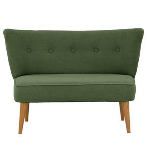 2-Sitzer Sofa Bumberry Bouclé Stoff Nola: Antikgrün