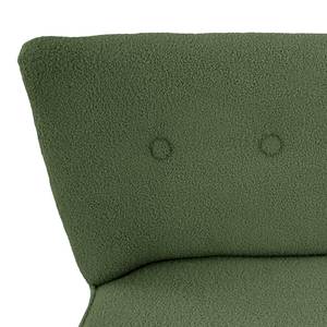 2-Sitzer Sofa Bumberry Bouclé Stoff Nola: Antikgrün