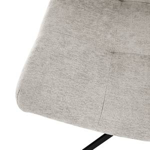 Fauteuil Mandes Tissu Tora: Gris minéral