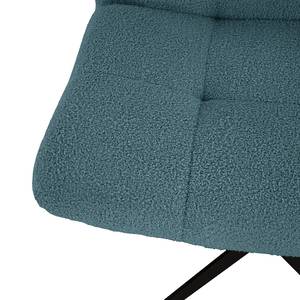 Sessel Mandes Bouclé Stoff Nola: Blau