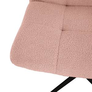 Fauteuil Mandes Tissu Bouclé Nola: Rose