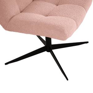 Fauteuil Mandes Tissu Bouclé Nola: Rose