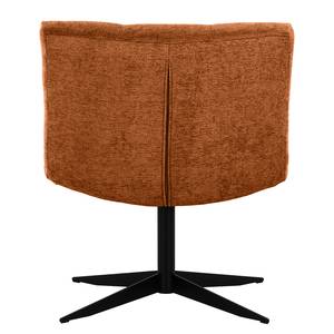 Fauteuil Mandes Tissu Tora: Marron rouille