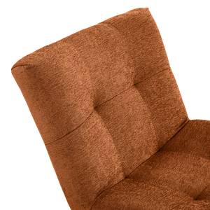 Fauteuil Mandes Tissu Tora: Marron rouille