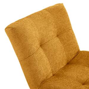 Fauteuil Mandes Tissu Tora: Jaune moutarde