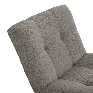 Fauteuil Mandes Bouclé Stof Nola: Donkergrijs