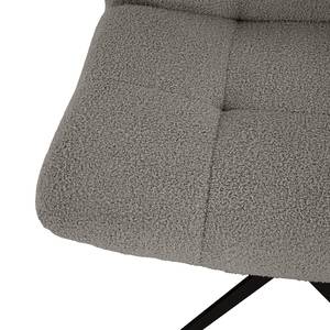 Fauteuil Mandes Bouclé Stof Nola: Donkergrijs