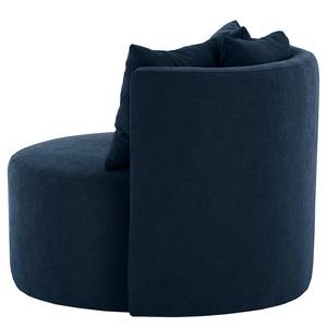 Fauteuil Lopala Geweven stof Scara: Marineblauw