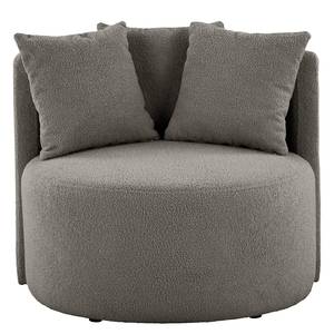 Fauteuil Lopala Tissu Bouclé Nola: Gris foncé