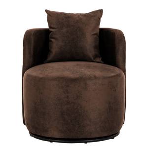 Fauteuil Pasao Microfibre Afua: Marron café