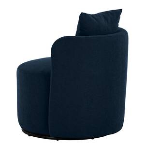 Fauteuil Pasao Geweven stof Scara: Marineblauw