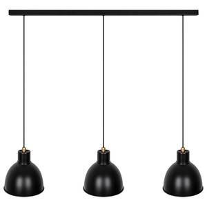 Hanglamp Pop 3 lichtbronnen aluminium - zwart