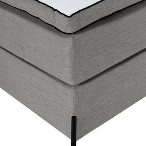 Letto boxspring Temre Tessuto Inas: grigio platino - 160 x 200cm
