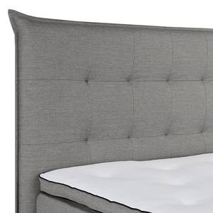 Lit boxspring Temre Tissu Inas: Gris platine - 180 x 200cm