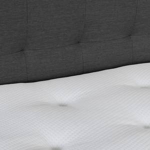 Letto boxspring Temre Tessuto Inas: grigio scuro - 180 x 200cm