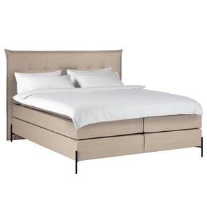 Lit boxspring Temre Tissu Inas: Cappuccino - 160 x 200cm