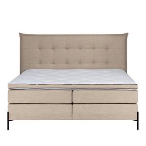 Lit boxspring Temre Tissu Inas: Cappuccino - 160 x 200cm