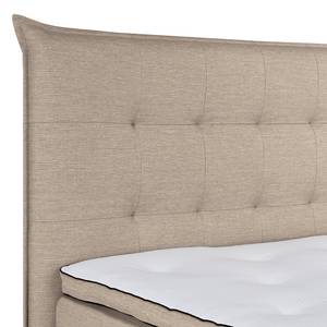 Letto boxspring Temre Tessuto Inas: cappuccino - 160 x 200cm