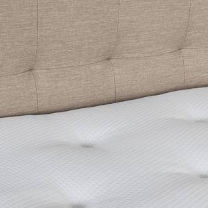 Lit boxspring Temre Tissu Inas: Cappuccino - 160 x 200cm