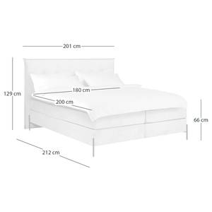 Boxspringbett Temre Microfaser Orela: Granit - 180 x 200cm