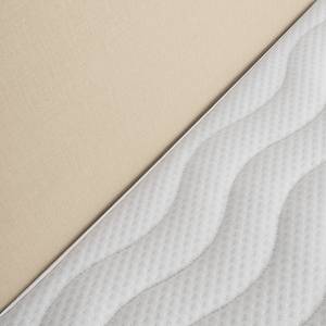 Boxspringbett Baladre Microfaser Faria: Beige - 160 x 200cm - H3