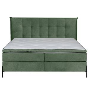 Letto boxspring Temre Microfibra Orela: verde oliva - 200 x 200cm