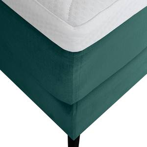 Letto boxspring Baladre Microfibra Faria: verde scuro - 180 x 200cm - H4