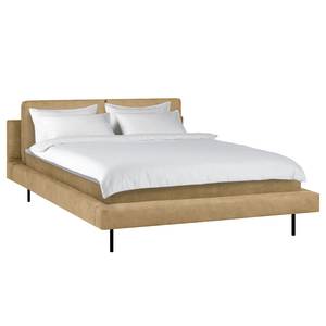 Letto imbottito Manu Microfibra Zaira: sabbia - 180 x 200cm