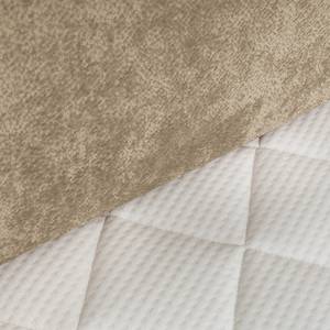 Gestoffeerd bed Ilay Chenille Aponi: Taupe - 140 x 200cm